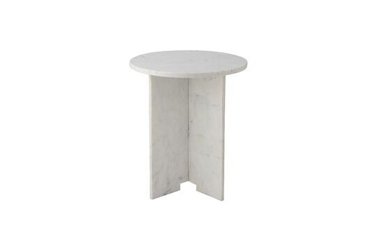 Table d'appoint en marbre blanc Jasmia Détouré