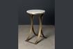 Miniature Table d'appoint en marbre blanc Larissa 1