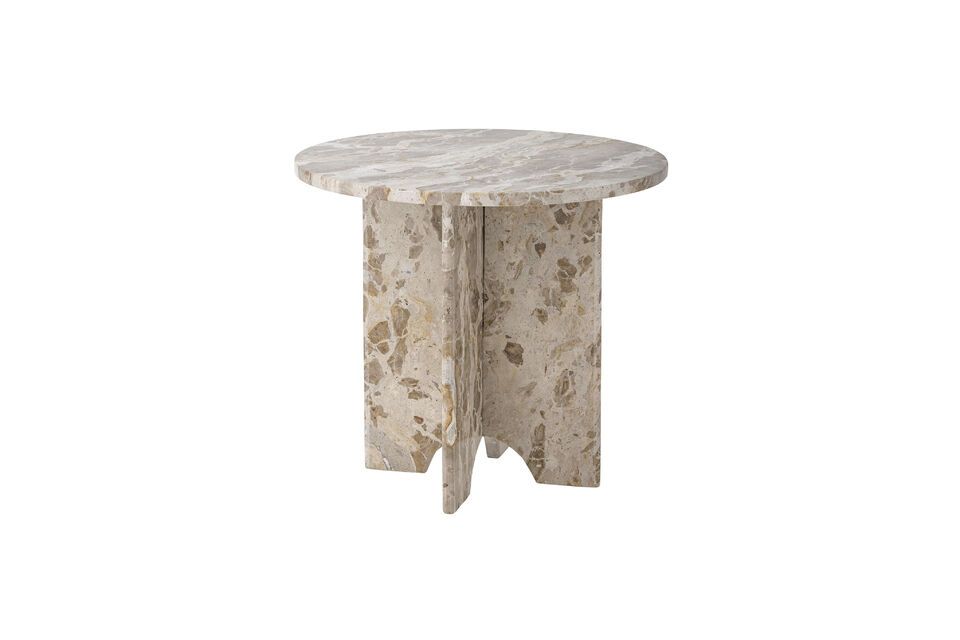 Table d'appoint en marbre marron Jasmia Bloomingville