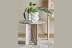 Miniature Table d'appoint en marbre marron Jasmia 4