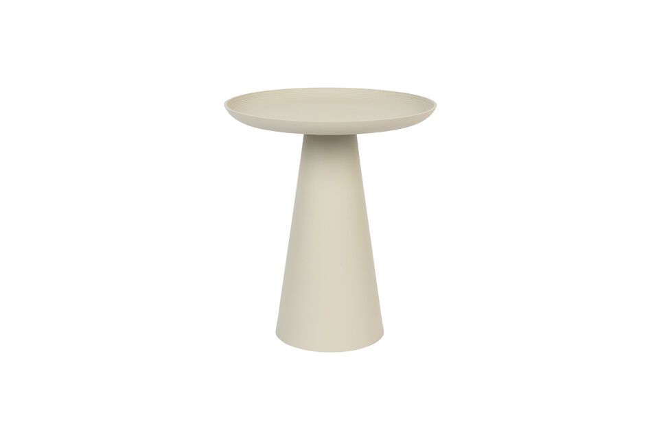 Table d'appoint en métal beige Ringar White Label