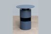 Miniature Table d'appoint en métal bleu Shifumi 1