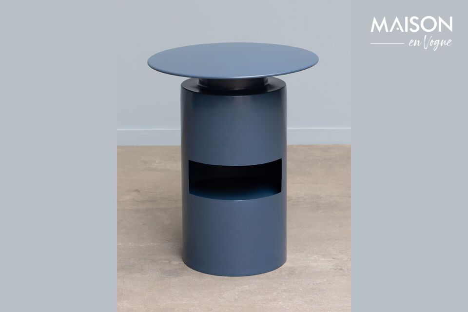 Table d'appoint en métal bleu Shifumi Chehoma