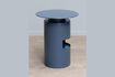 Miniature Table d'appoint en métal bleu Shifumi 2