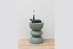 Miniature Table d'appoint en métal gris Forms 2