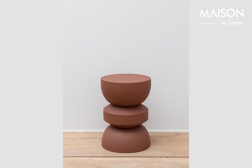 Table d'appoint en métal marron Forms Chehoma