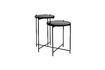 Miniature Table d'appoint en métal noir Lily 1