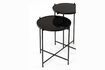 Miniature Table d'appoint en métal noir Lily 2