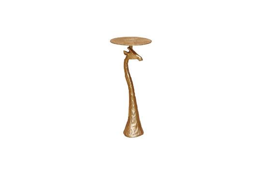 Table d'appoint en métal or Giraffe