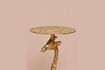 Miniature Table d'appoint en métal or Giraffe 4