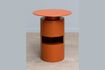 Miniature Table d'appoint en métal orange Shifumi 1