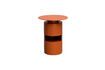 Miniature Table d'appoint en métal orange Shifumi 3