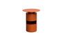 Miniature Table d'appoint en métal orange Shifumi Détouré