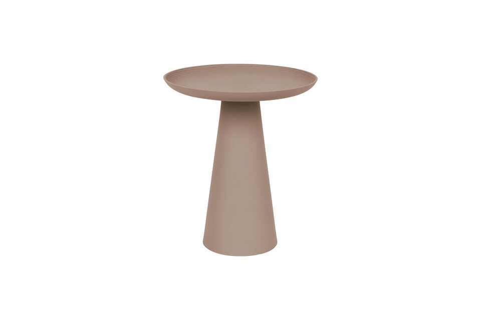 Table d'appoint en métal rose Ringar White Label