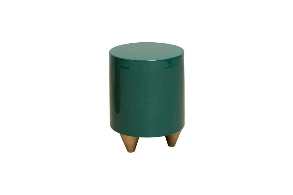 Découvrez l\'élégance fonctionnelle avec notre table d\'appoint en fer de couleur verte