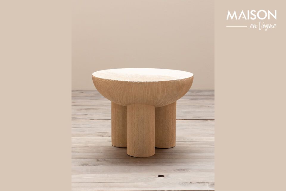 Table d'appoint en résine beige Cool Chehoma