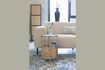 Miniature Table d'appoint en rotin beige Makoto 3