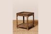 Miniature Table d'appoint en rotin marron Veracruz 1