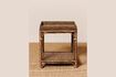 Miniature Table d'appoint en rotin marron Veracruz 2