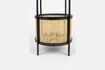 Miniature Table d'appoint en rotin noir Makoto 8