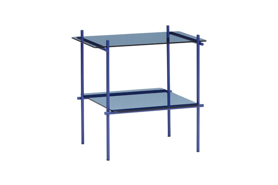 Table d'appoint en verre bleu Niche - 5