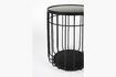 Miniature Table d'appoint en verre noir Lance 8