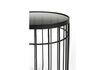 Miniature Table d'appoint en verre noir Lance 9