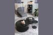 Miniature Table d'appoint en verre noir Lance 6