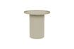 Miniature Table d'appoint ronde en métal beige Sverre 1