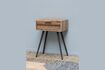 Miniature Table de chevet 1 tiroir en teck marron Pocket 6