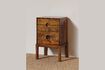 Miniature Table de chevet en bois foncé Herstal 2