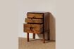 Miniature Table de chevet en bois foncé Herstal 4