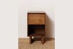 Miniature Table de chevet en bois foncé Leeds 2