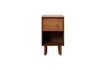 Miniature Table de chevet en bois foncé Leeds 1