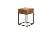 Miniature Table de chevet en bois foncé Liam 1