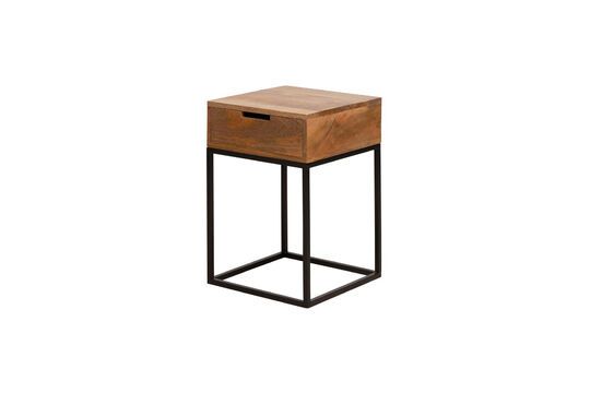 Table de chevet en bois foncé Liam