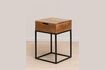 Miniature Table de chevet en bois foncé Liam 3