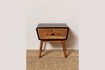 Miniature Table de chevet en bois foncé Onor 2