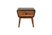 Miniature Table de chevet en bois foncé Onor 1