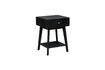 Miniature Table de chevet en bois noir Onyx 4