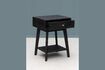 Miniature Table de chevet en bois noir Onyx 3