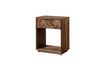 Miniature Table de chevet en teck marron Loket 1