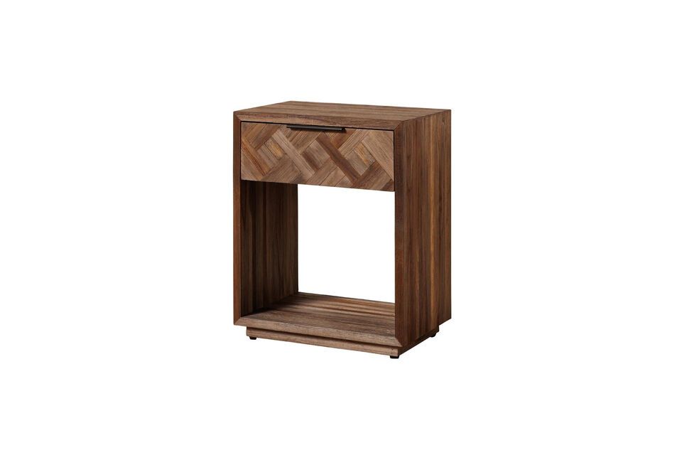 Table de chevet en teck marron Loket Chehoma