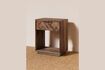 Miniature Table de chevet en teck marron Loket 3