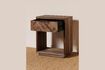 Miniature Table de chevet en teck marron Loket 4