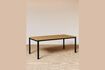 Miniature Table de jardin en teck beige Contemporaine 1