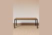 Miniature Table de jardin en teck beige Contemporaine 2