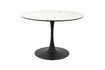 Miniature Table de repas effet marbre blanc Maru 1