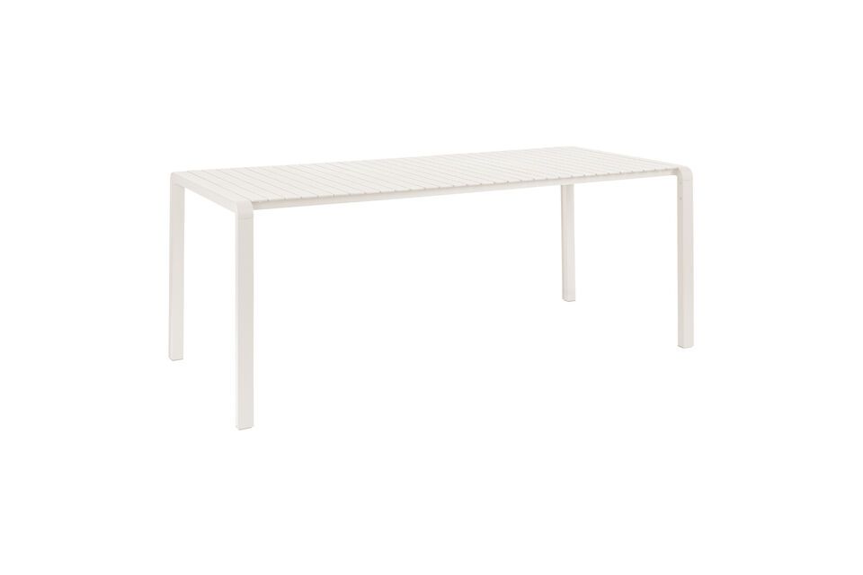 Table de repas en aluminum blanc Vondel Zuiver