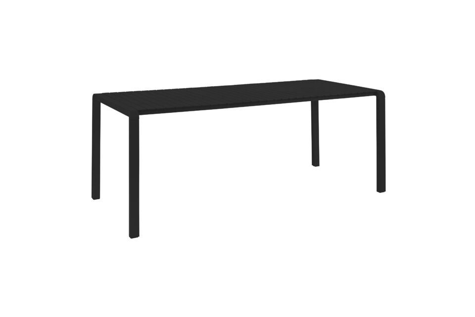 Table de repas en aluminum noir Vondel Zuiver